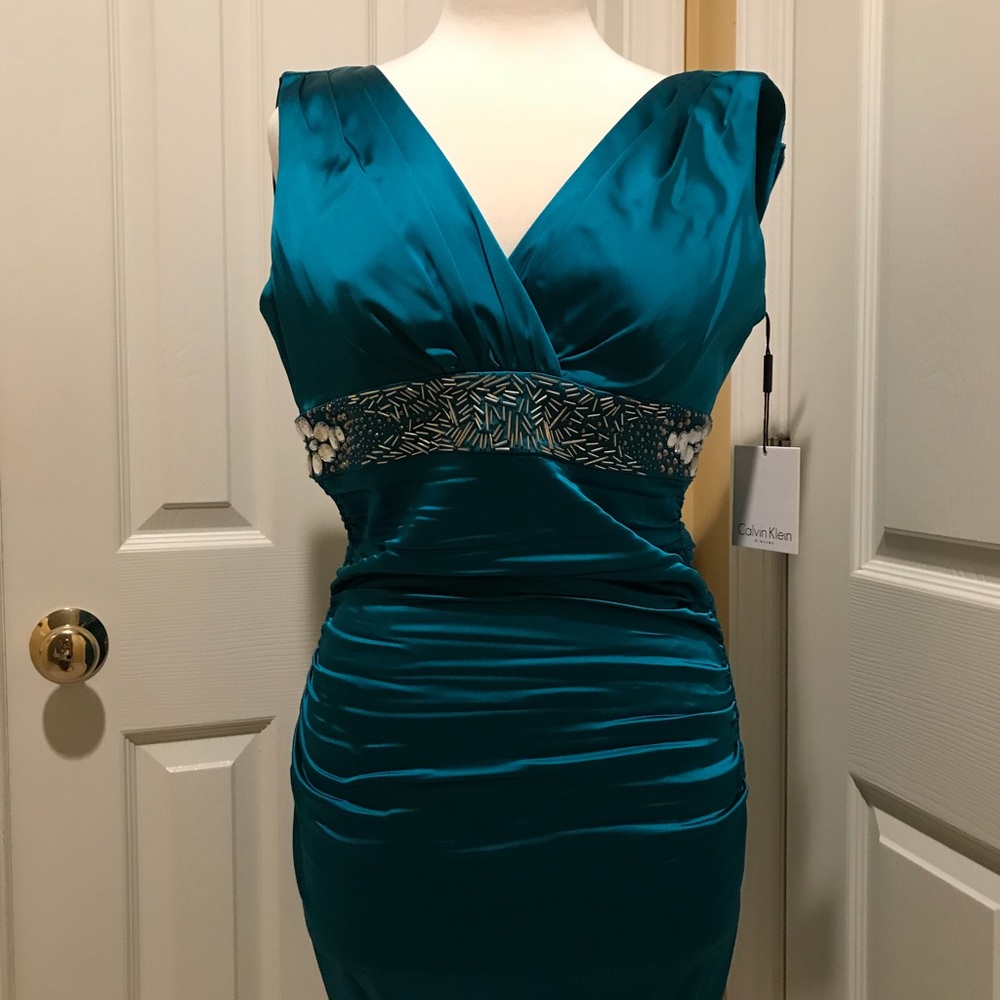 Calvin Klein teal / dark turquoise dress, size 4